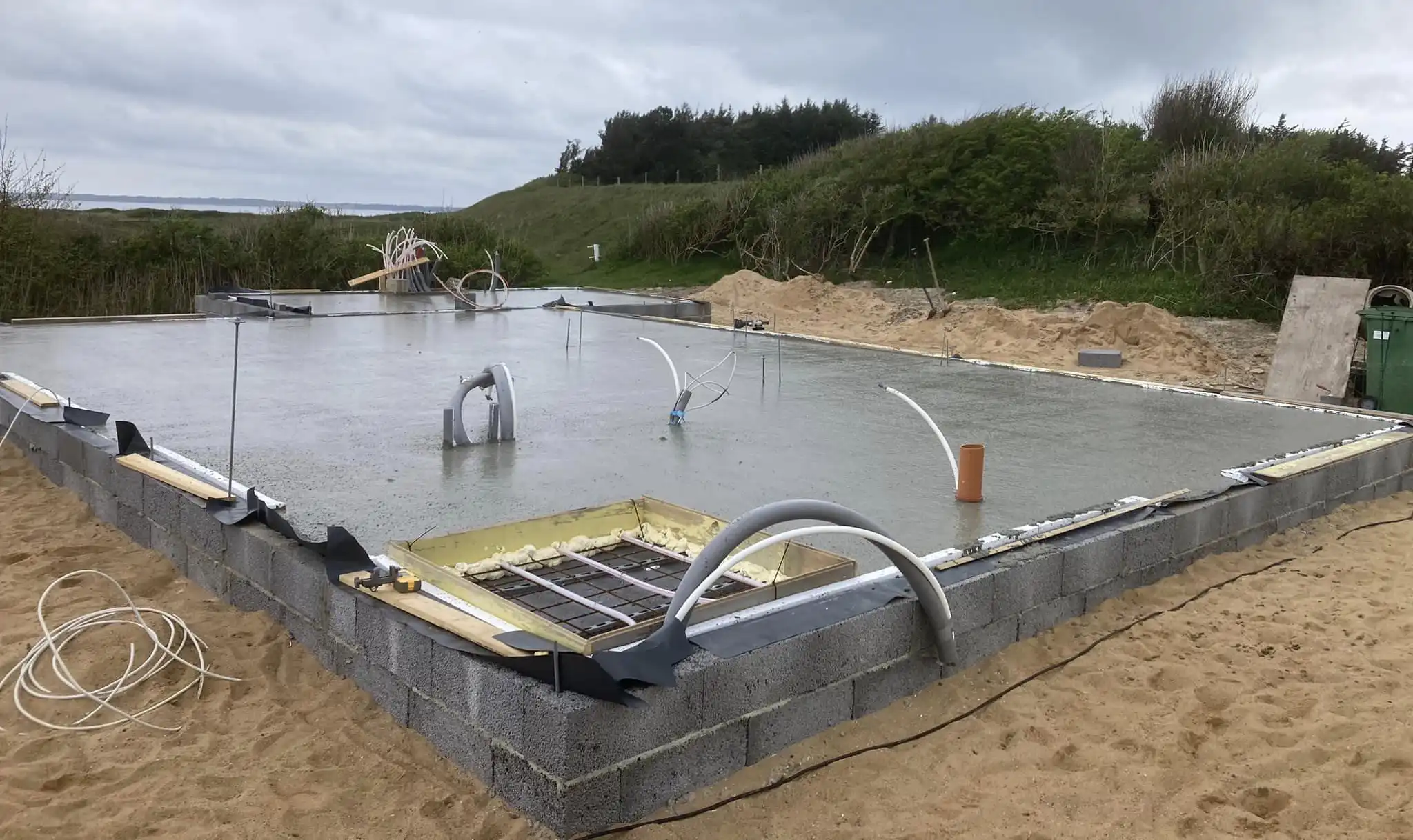 sokkel-fundament Støbearbejde